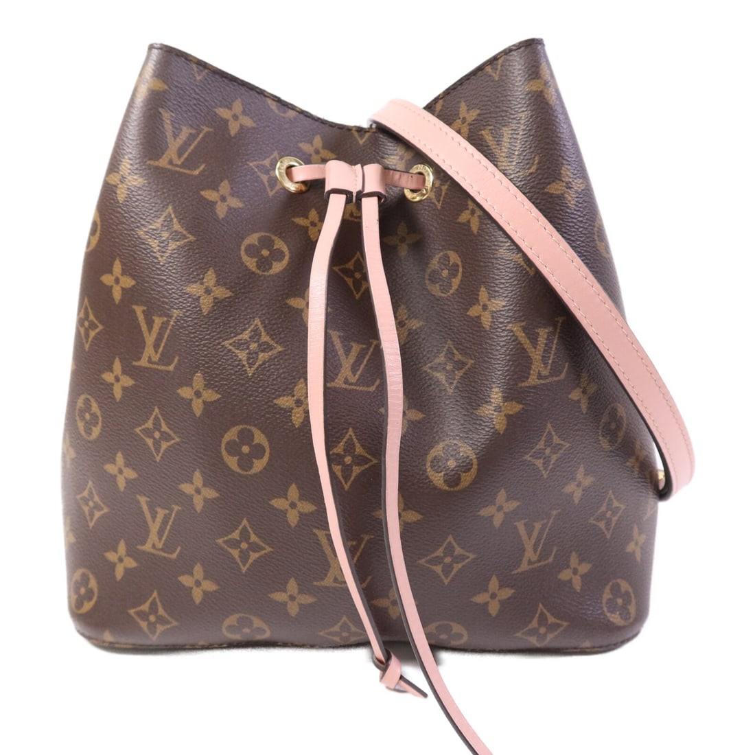 Louis Vuitton Neo Noe Monogram Canvas Shoulder Bag with Pink Accents (1 of 16)