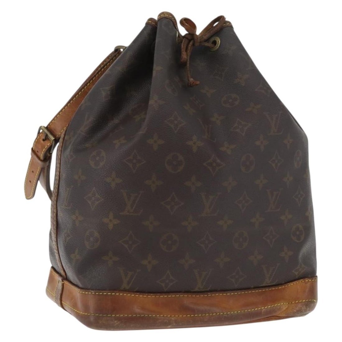 Louis Vuitton Noe Monogram Canvas Shoulder Bag M42224 USA: Louis Vuitton Noe Monogram Canvas Shoulder Bag M42224 USA This Louis Vuitton Noe shoulder bag features the iconic Monogram canvas exterior and is designed for women. The bag offers ample space with it