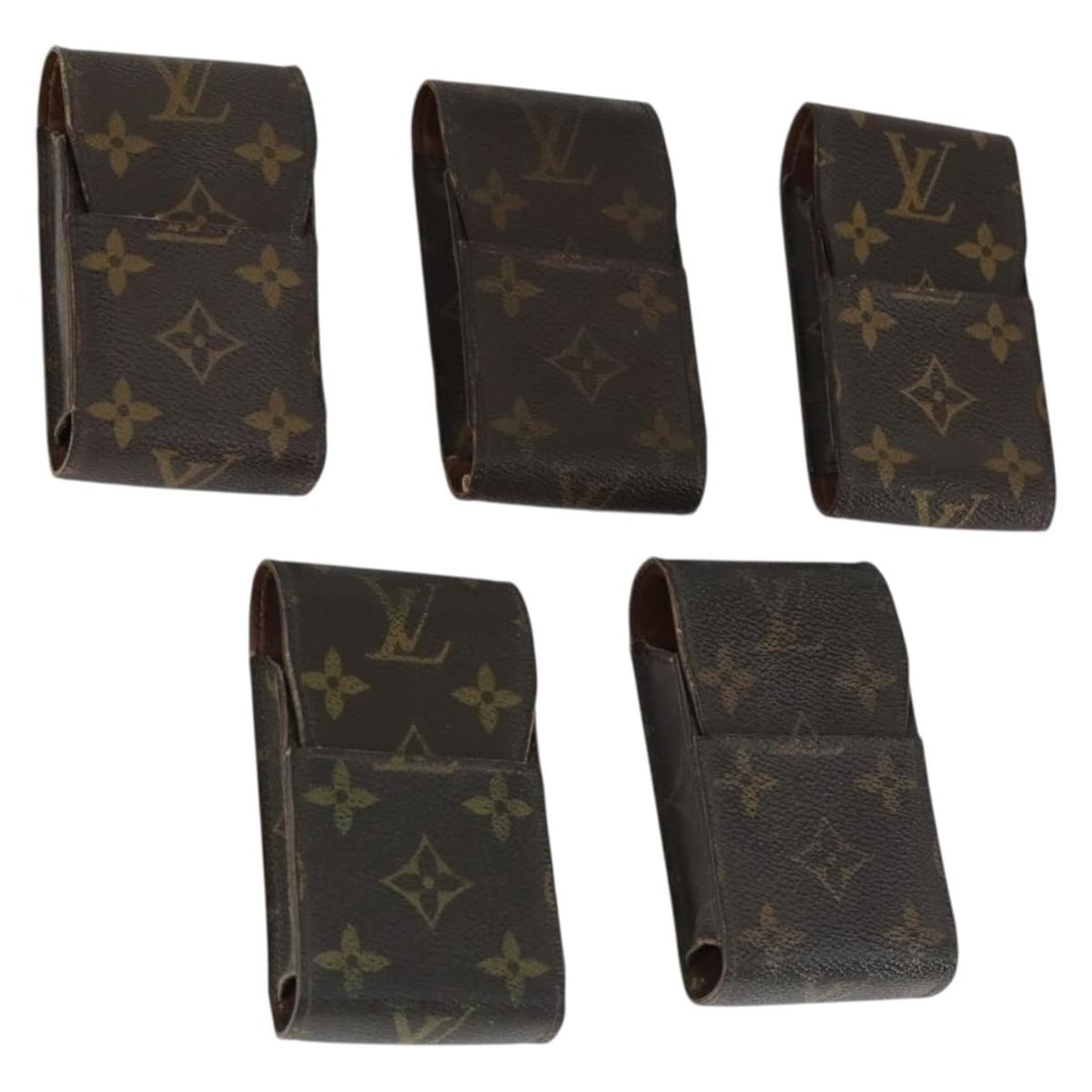 Set of 5 Louis Vuitton Monogram Canvas Cigarette Cases Authenticated (1 of 18)