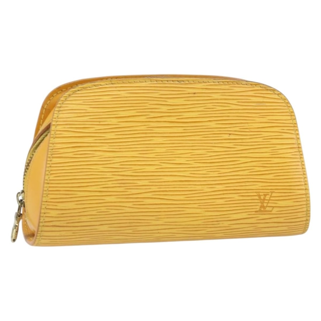 Yellow Epi Leather Dauphine PM Pouch by Louis Vuitton M48449 (1 of 18)