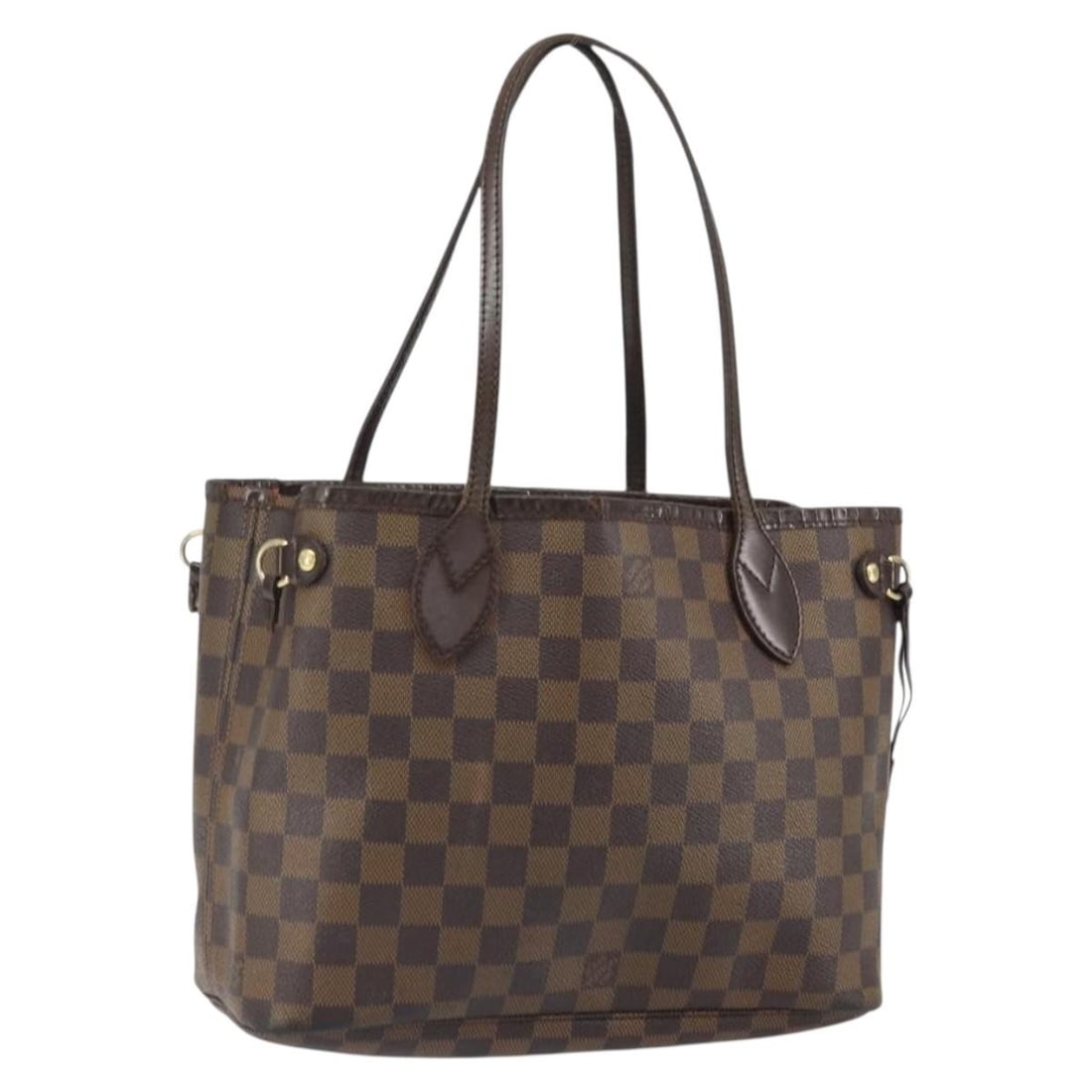 Neverfull PM Tote in Damier Ebene Canvas N51109 by Louis Vuitton: Neverfull PM Tote in Damier Ebene Canvas N51109 by Louis Vuitton This is a Louis Vuitton Neverfull PM tote bag crafted from Damier Ebene canvas. The bag is made in France and features a signature Dami
