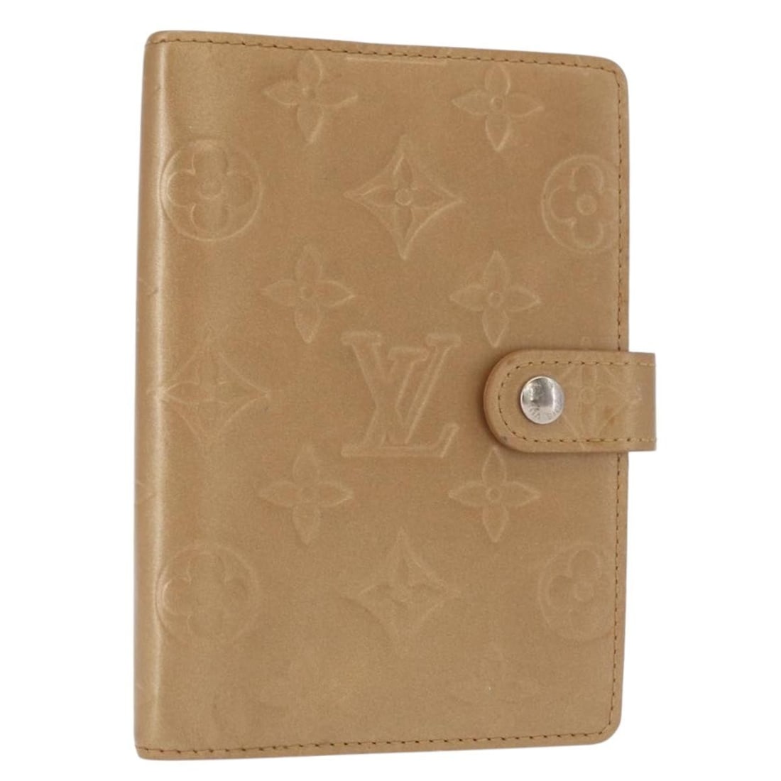 Beige Monogram Mat Canvas Agenda PM Day Planner Cover by Louis Vuitton (1 of 18)
