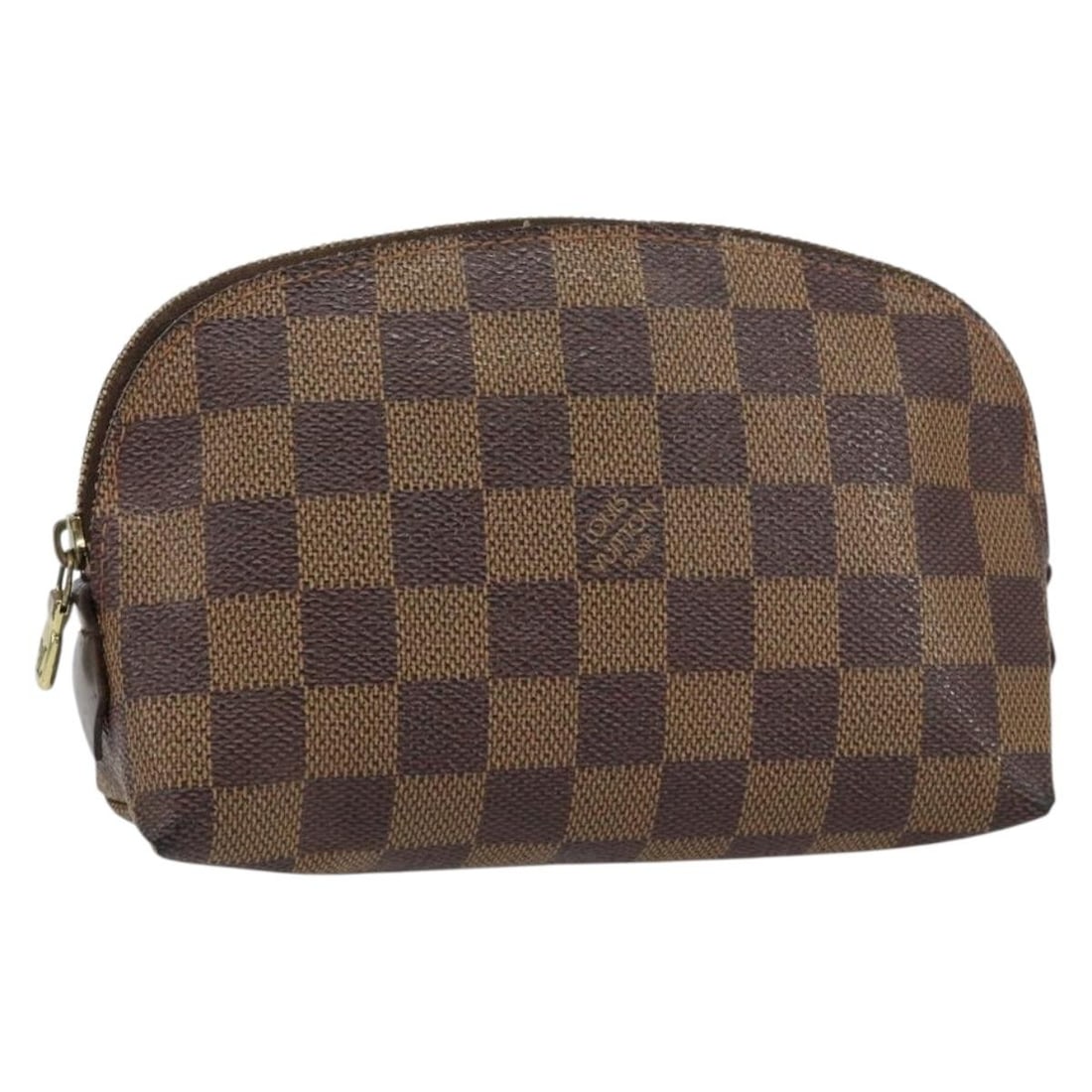LOUIS VUITTON Damier Ebene Pochette Cosmetic Pouch N47516 Auth (1 of 18)