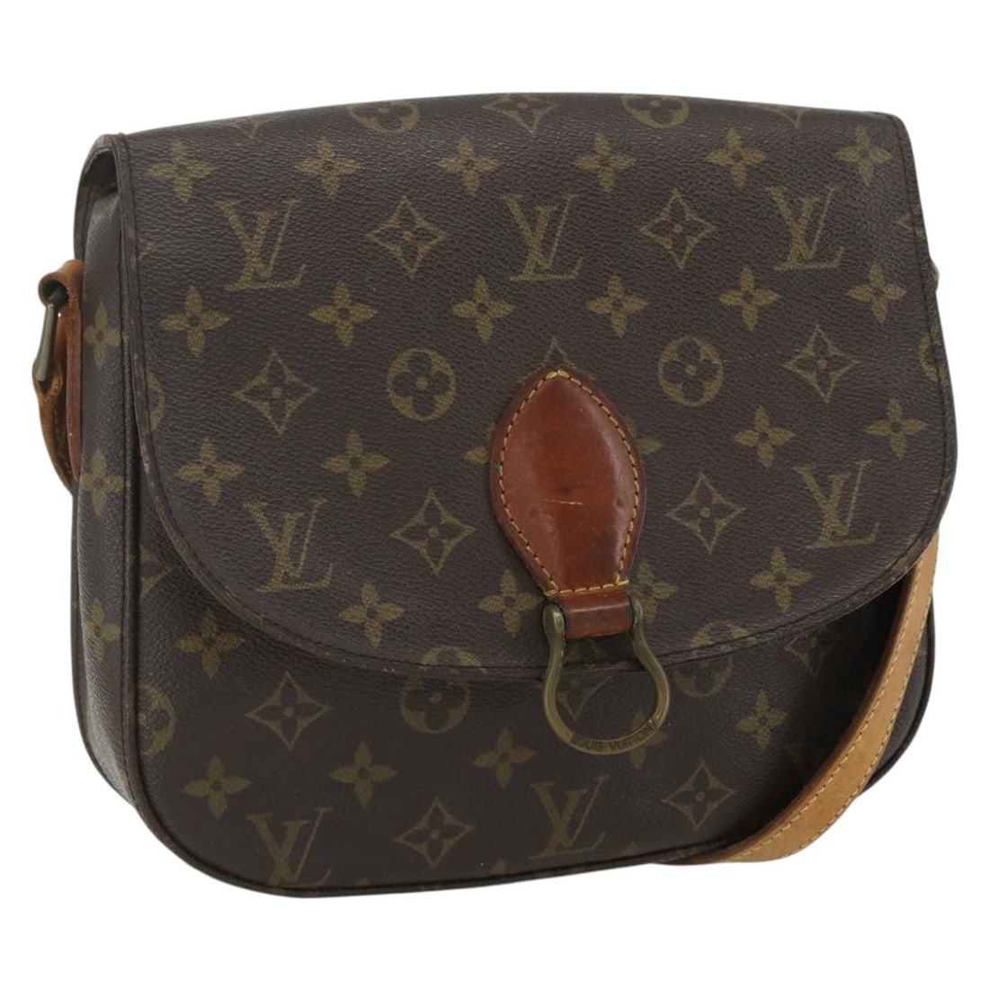 LOUIS VUITTON Monogram Saint Cloud GM Shoulder Bag M51242 Auth (1 of 18)