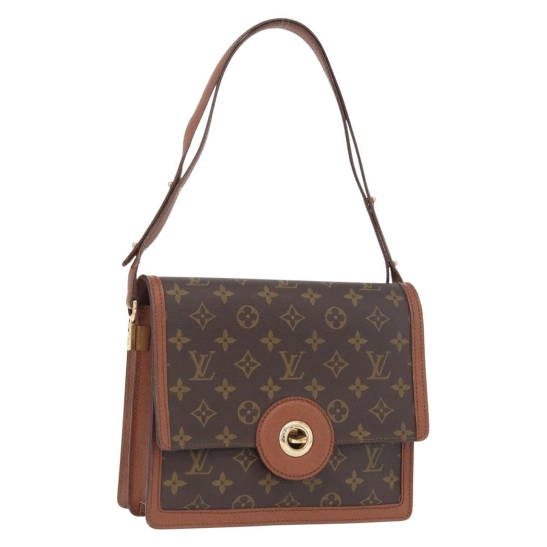 Louis Vuitton Raspail Monogram Canvas Shoulder Bag M51372 France: Louis Vuitton Raspail Monogram Canvas Shoulder Bag M51372 France This Louis Vuitton Monogram Raspail Shoulder Bag, model M51372, features the classic Monogram canvas exterior in brown with signature L