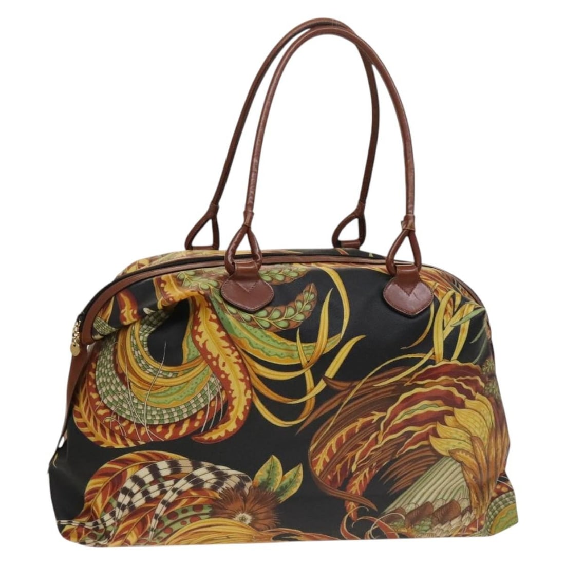 Salvatore Ferragamo Multicolor PVC Boston Bag Italy BA4352 (1 of 18)