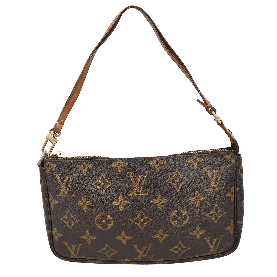 Louis Vuitton Monogram Pochette Accessoires Small Brown Canvas Top Handle Bag (1 of 16)