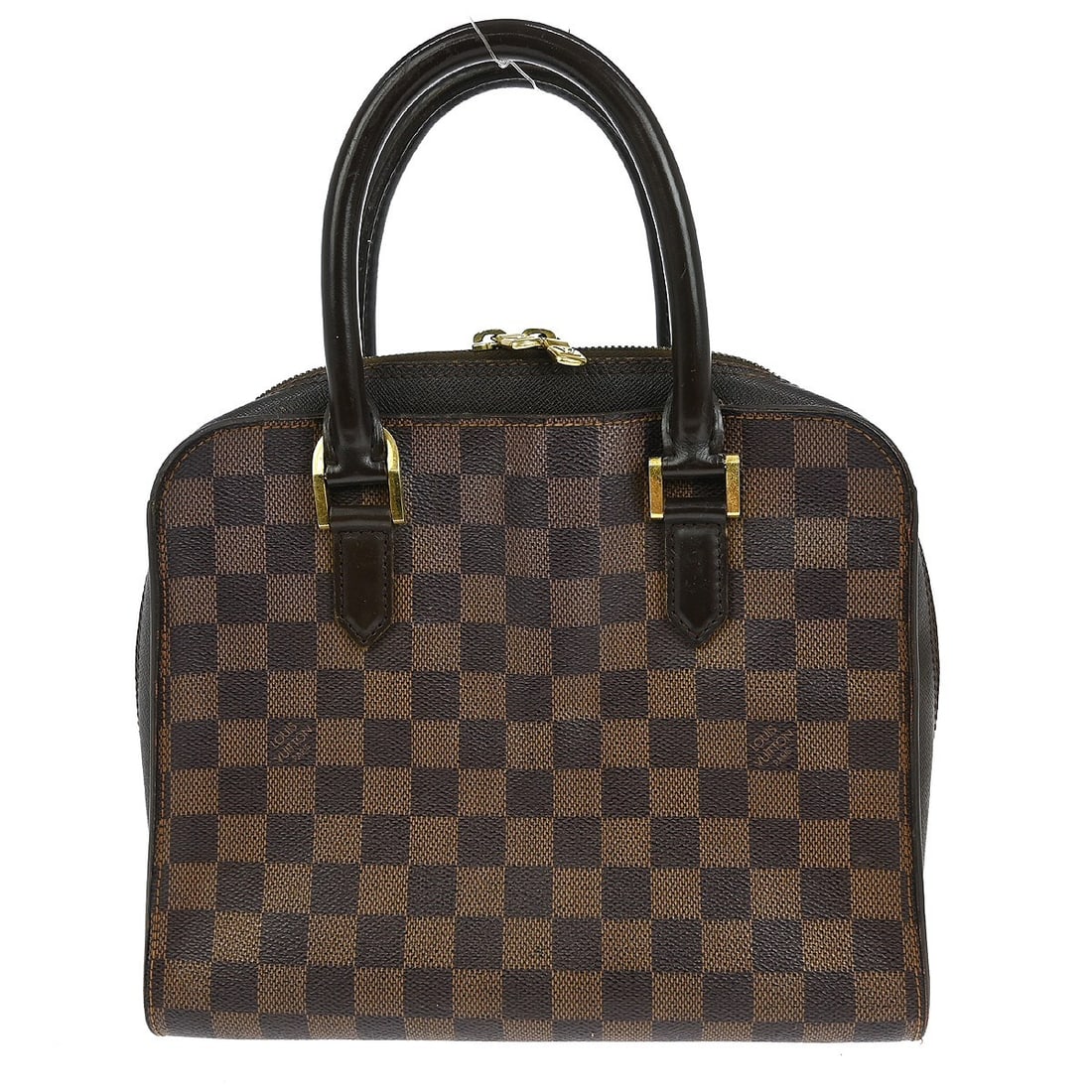 Louis Vuitton Triana Damier Ebene Medium Satchel Handbag N51155: Louis Vuitton Triana Damier Ebene Medium Satchel Handbag N51155 The Louis Vuitton Triana handbag features the signature Damier Ebene canvas with leather accents. This medium-sized satchel offers a zip