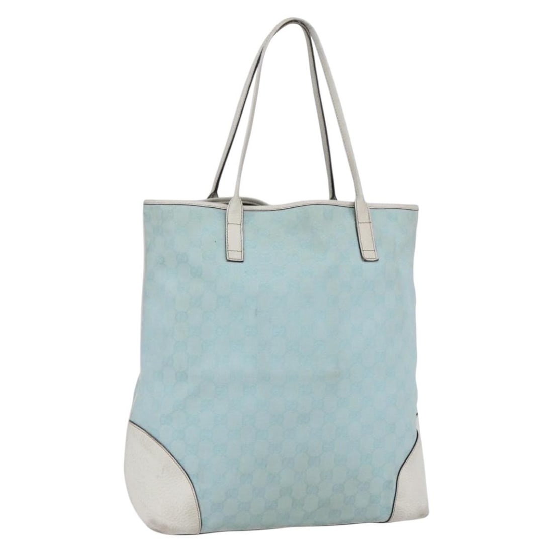 GUCCI GG Canvas Tote Bag Light Blue 263345 Authentic Italy (1 of 18)