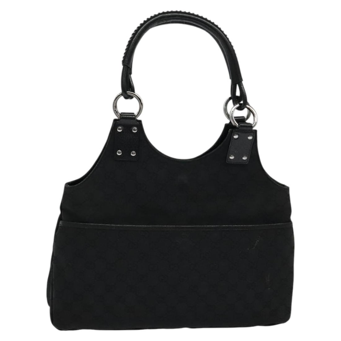 Black GG Canvas Gucci 132260 Women's Shoulder Bag Made in Italy (1 of 18)