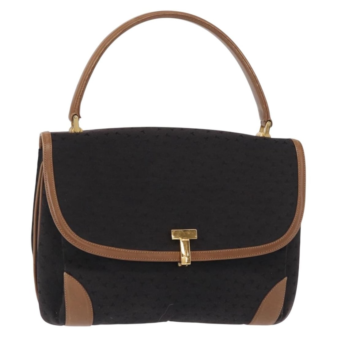 TIFFANY&Co. Black Gold Canvas Hand Bag Italy Auth: TIFFANY&Co. Black Gold Canvas Hand Bag Italy Auth This stylish hand bag from TIFFANY&Co. is a perfect blend of luxury and practicality. Crafted in Italy, it features a durable black canvas exterior wi