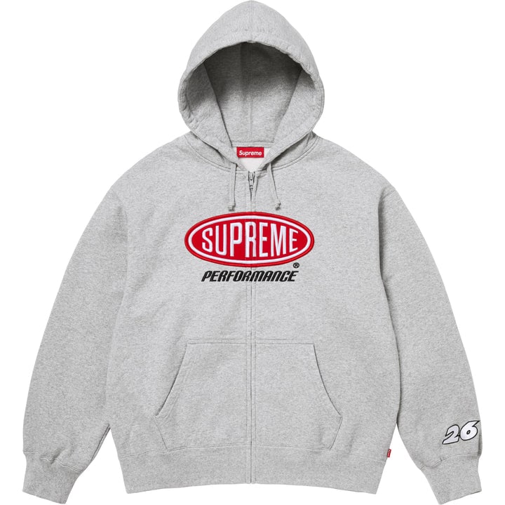 Heather Grey Performance Zip Hoodie by Supreme Medium (1 of 1)