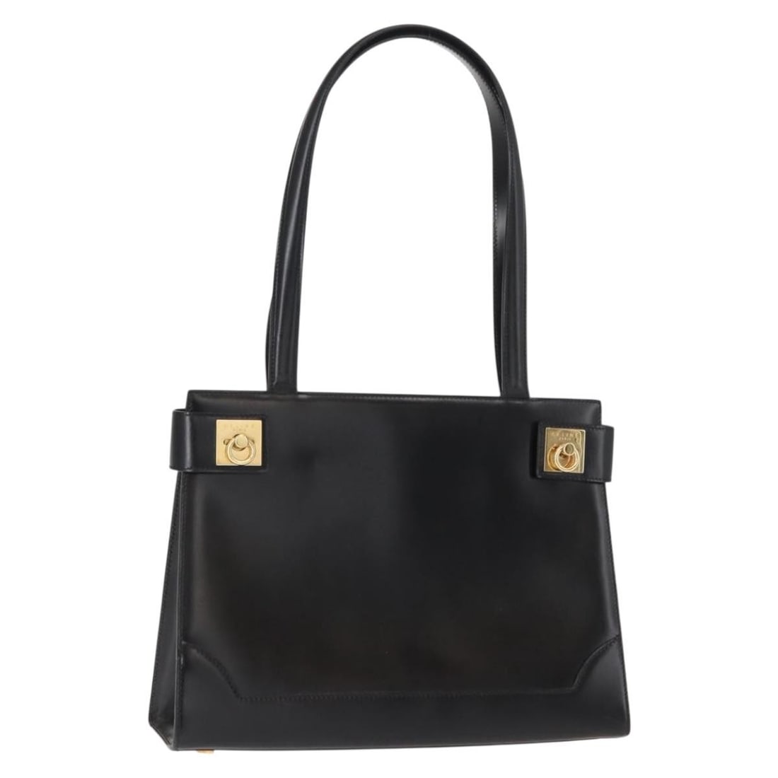 CELINE Black Gold Leather Tote Bag Authenticated Italy (1 of 18)