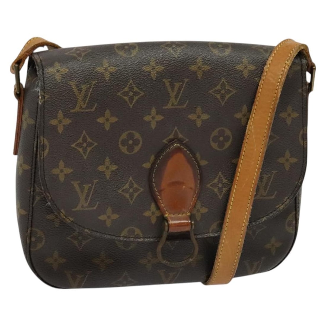 LOUIS VUITTON Monogram Saint Cloud GM Shoulder Bag M51242 Auth (1 of 18)