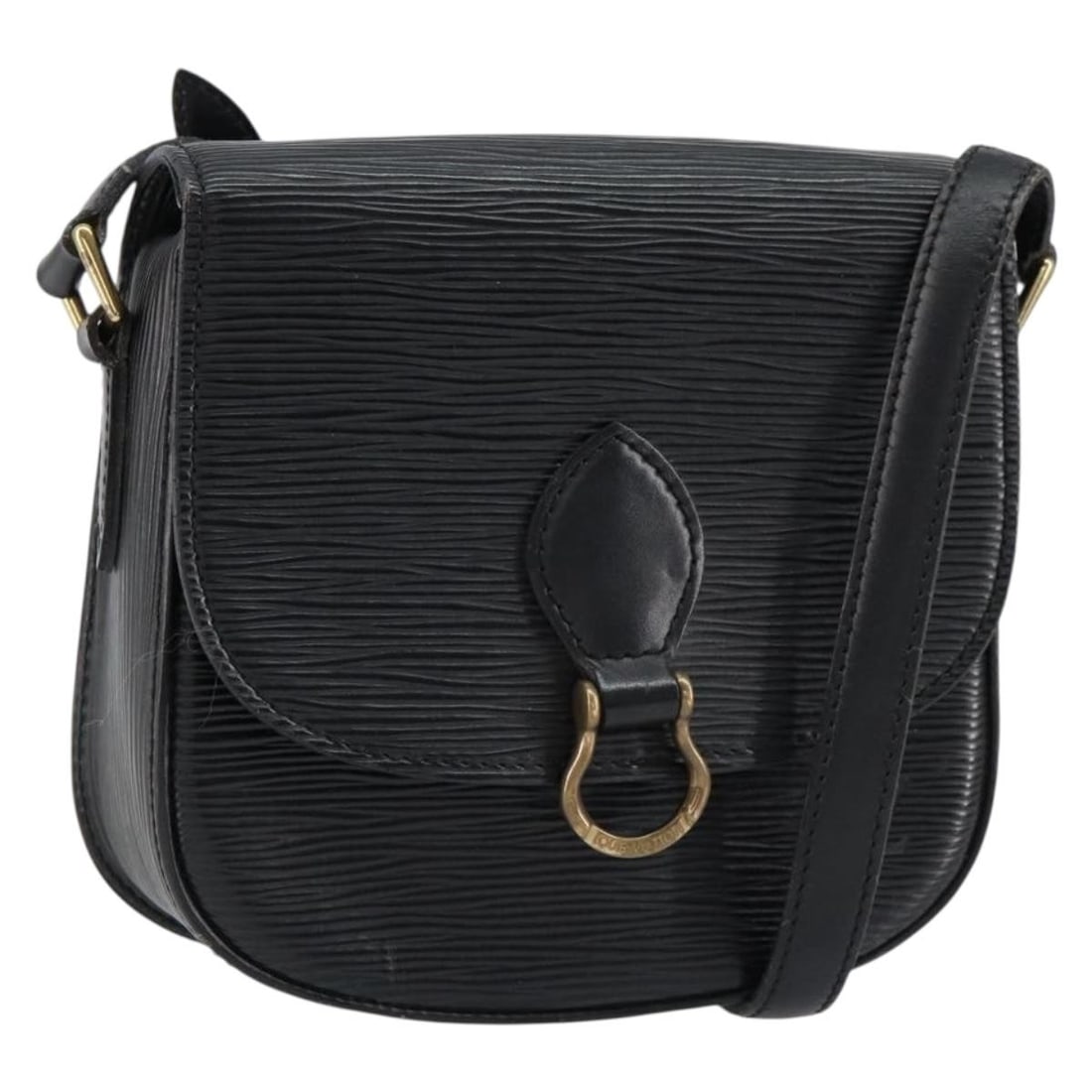 LOUIS VUITTON Epi Saint Cloud PM Shoulder Bag Black M52212 Auth (1 of 18)