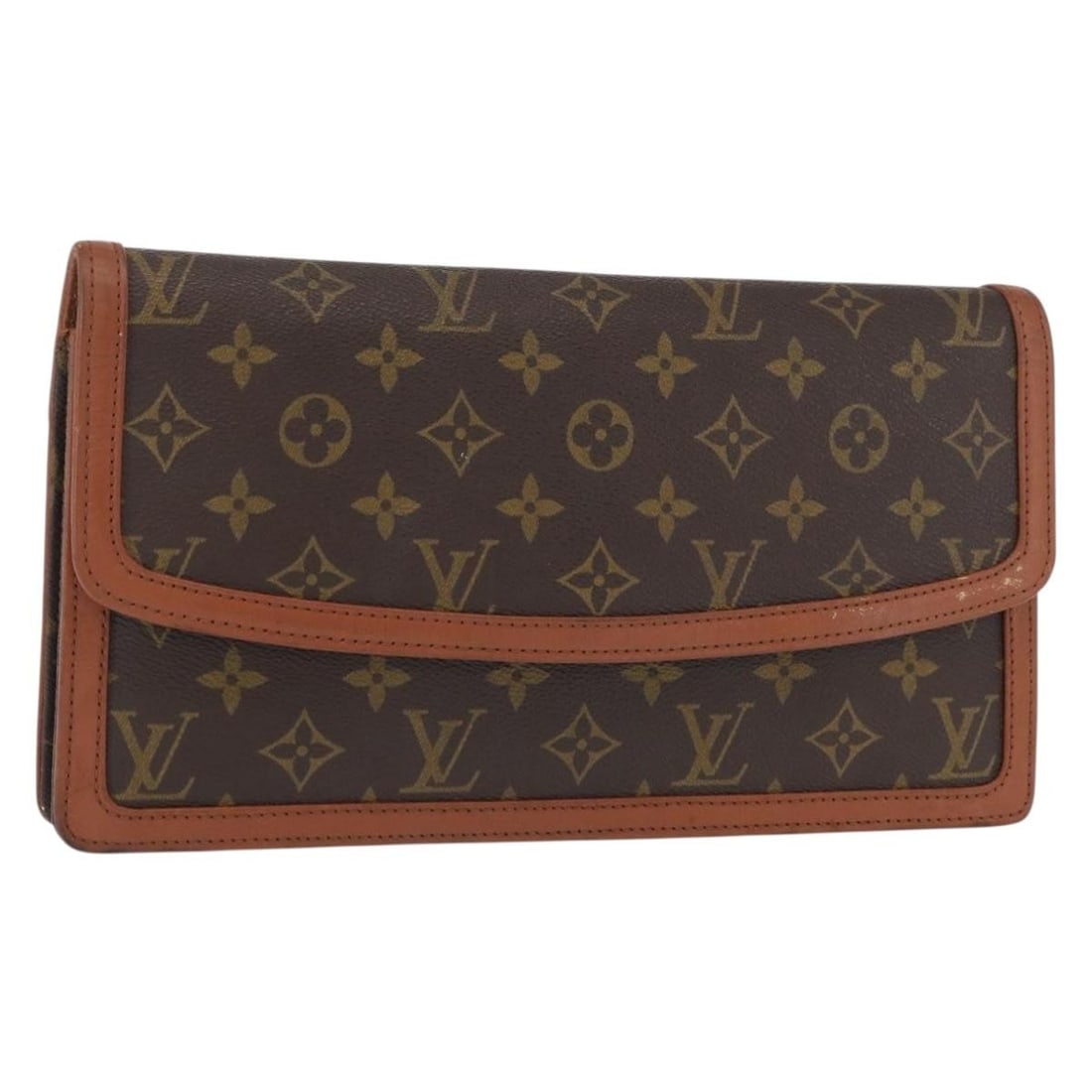 LOUIS VUITTON Monogram Pochette Dam GM Clutch Bag M51810 Authentic France (1 of 18)