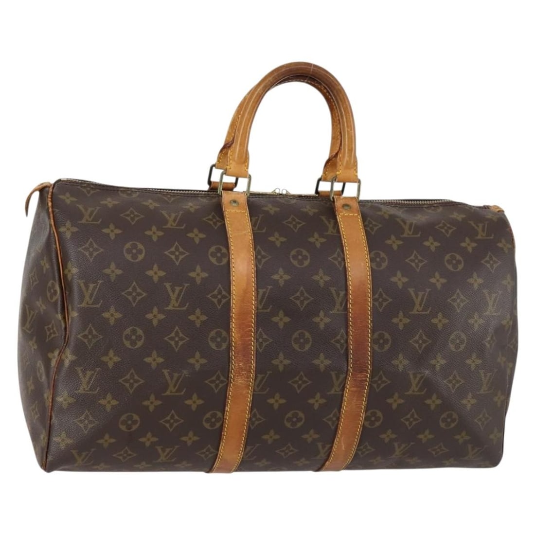LOUIS VUITTON Monogram Keepall 45 Boston Bag M41428 Authentic (1 of 18)
