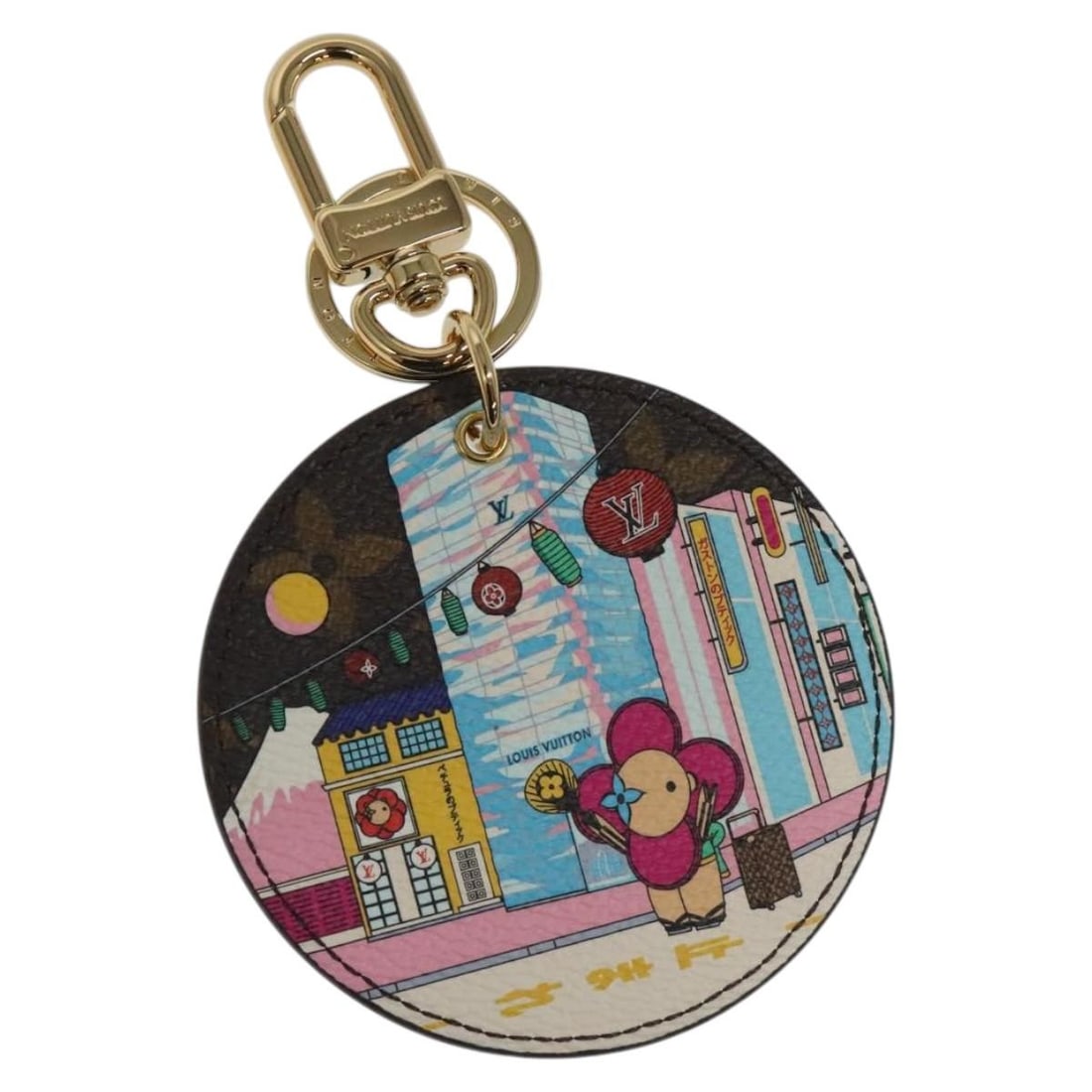 Gold Metal Porte Cles Illustre Bag Charm by Louis Vuitton M00881: Gold Metal Porte Cles Illustre Bag Charm by Louis Vuitton M00881 This Louis Vuitton Porte Cles Illustre Charm is crafted from metal with a gold finish. Designed for women, it features a stylish charm 