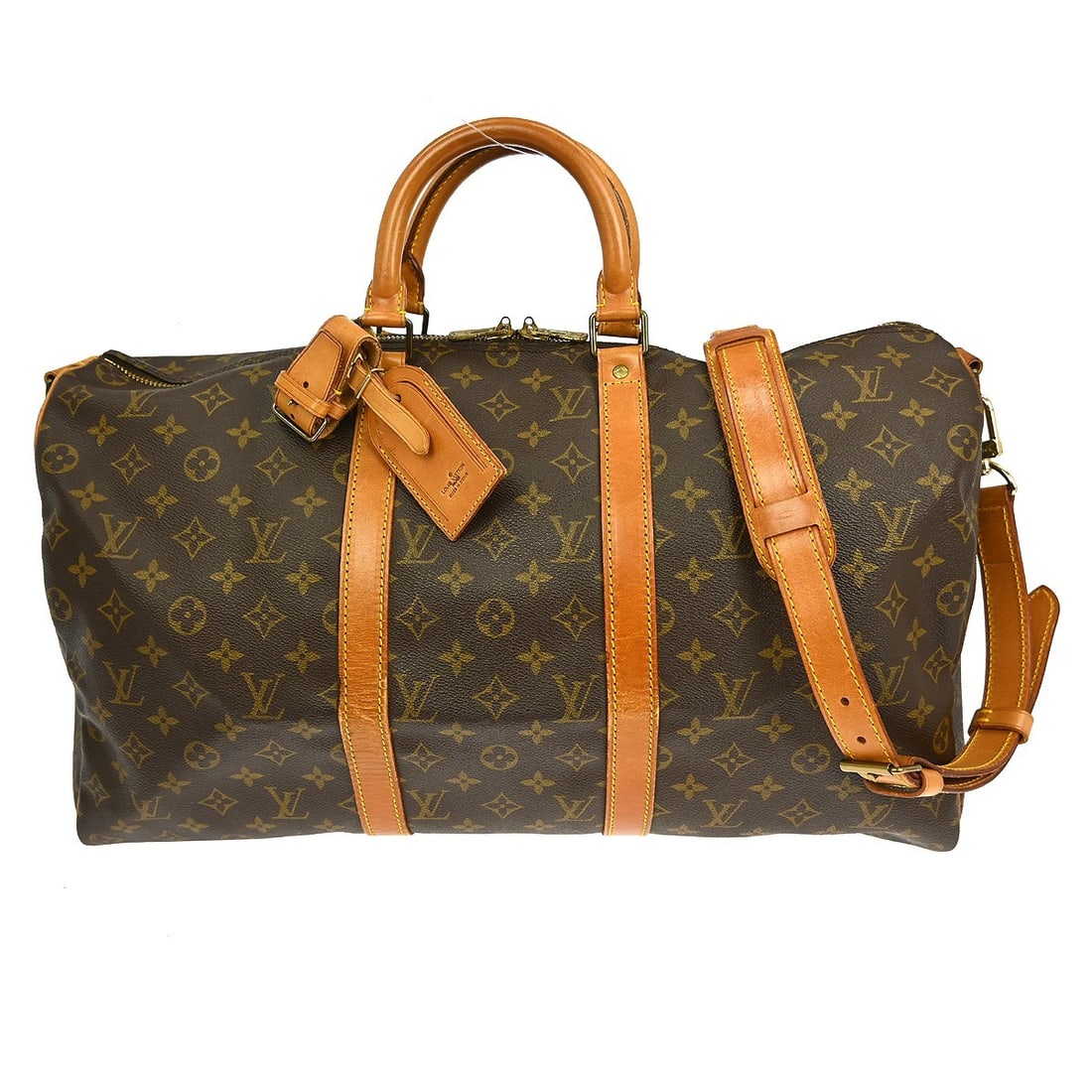 Louis Vuitton Monogram Keepall Bandouliere 50 Large Unisex Travel Bag (1 of 17)