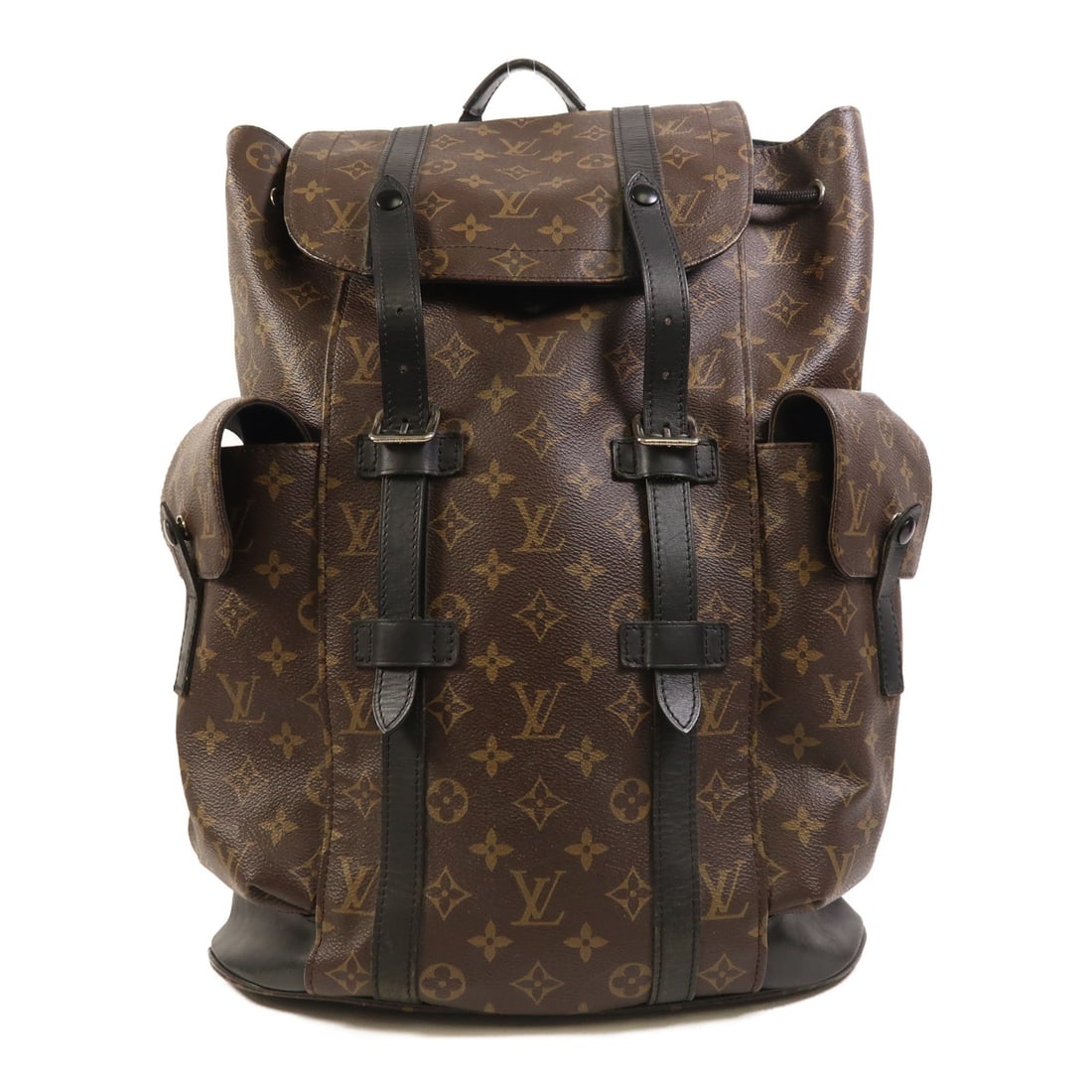 Louis Vuitton Christopher MM Monogram Macassar Brown Backpack M43735 SHW (1 of 18)