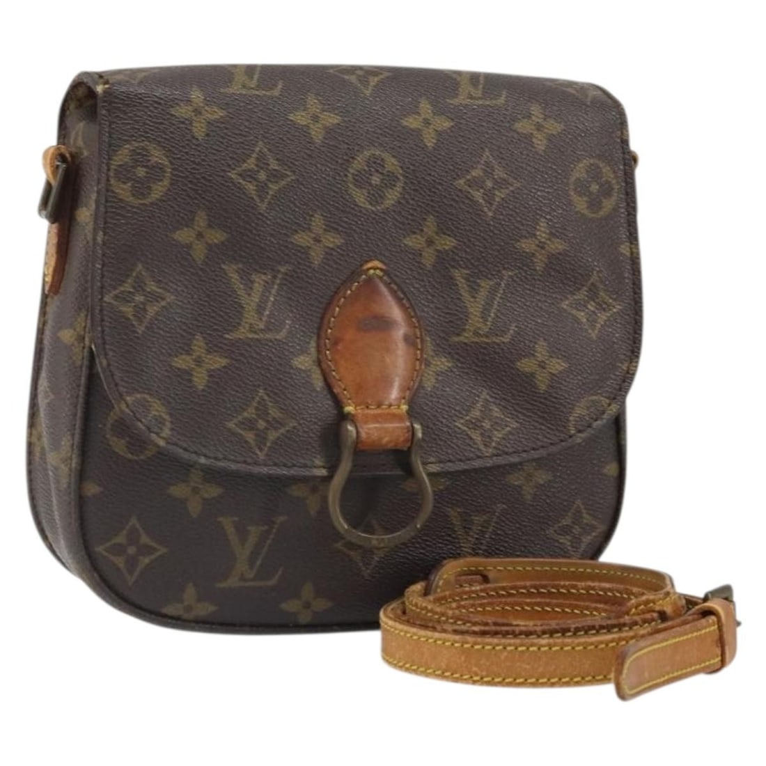 Louis Vuitton Saint Cloud MM Monogram Canvas Shoulder Bag M51243 France (1 of 18)