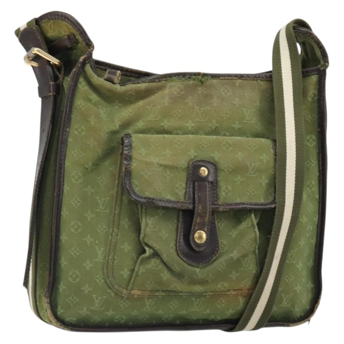 Louis Vuitton Besace Mary Kate Shoulder Bag Monogram Mini Canvas Khaki M92322 (1 of 18)