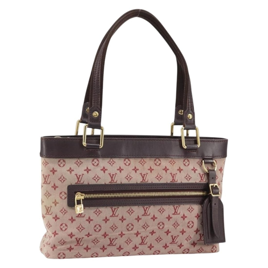Louis Vuitton Mini Lucille PM Red Monogram Canvas Handbag M92678 (1 of 18)