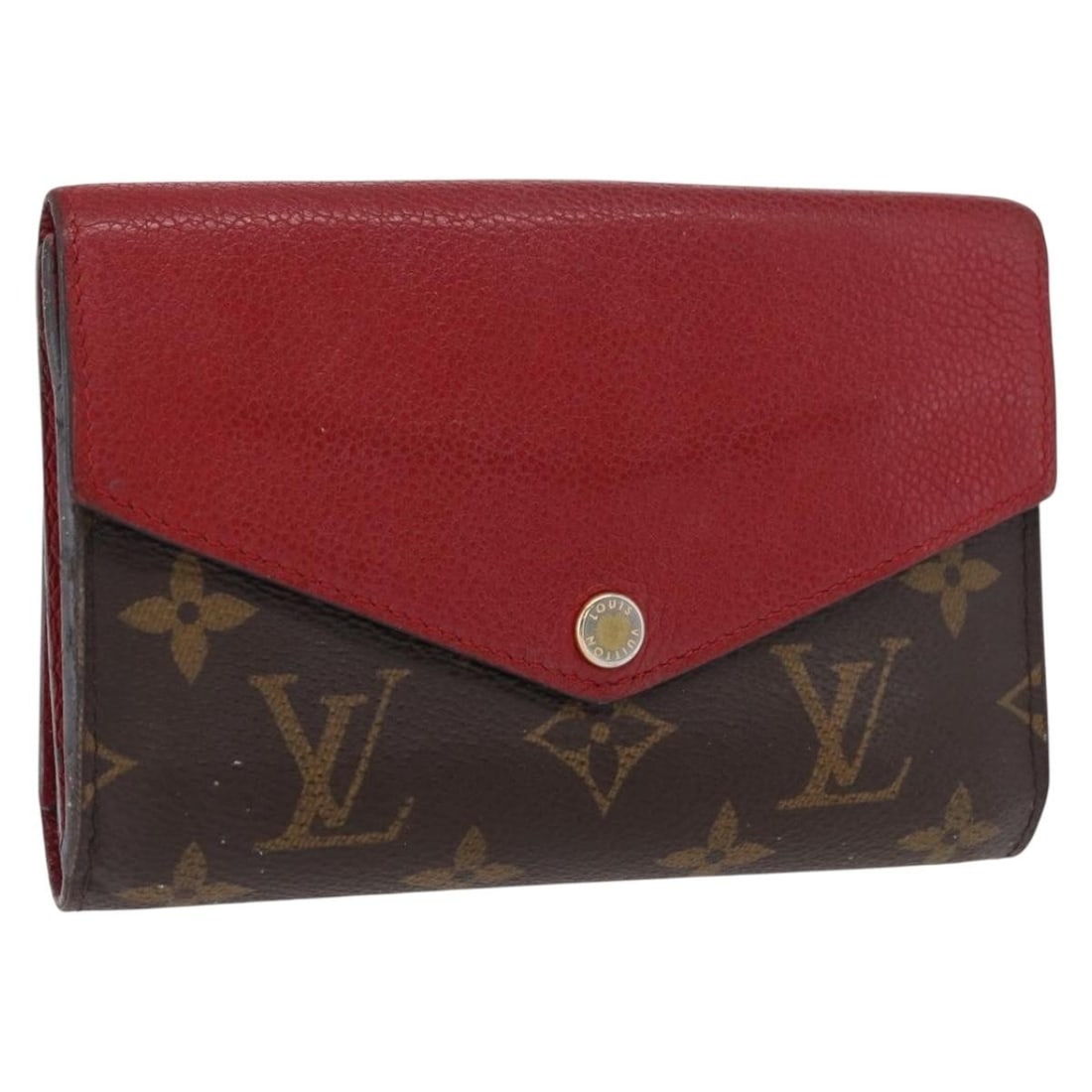 Louis Vuitton Monogram Canvas Compact Wallet Red M67478 Spain (1 of 18)