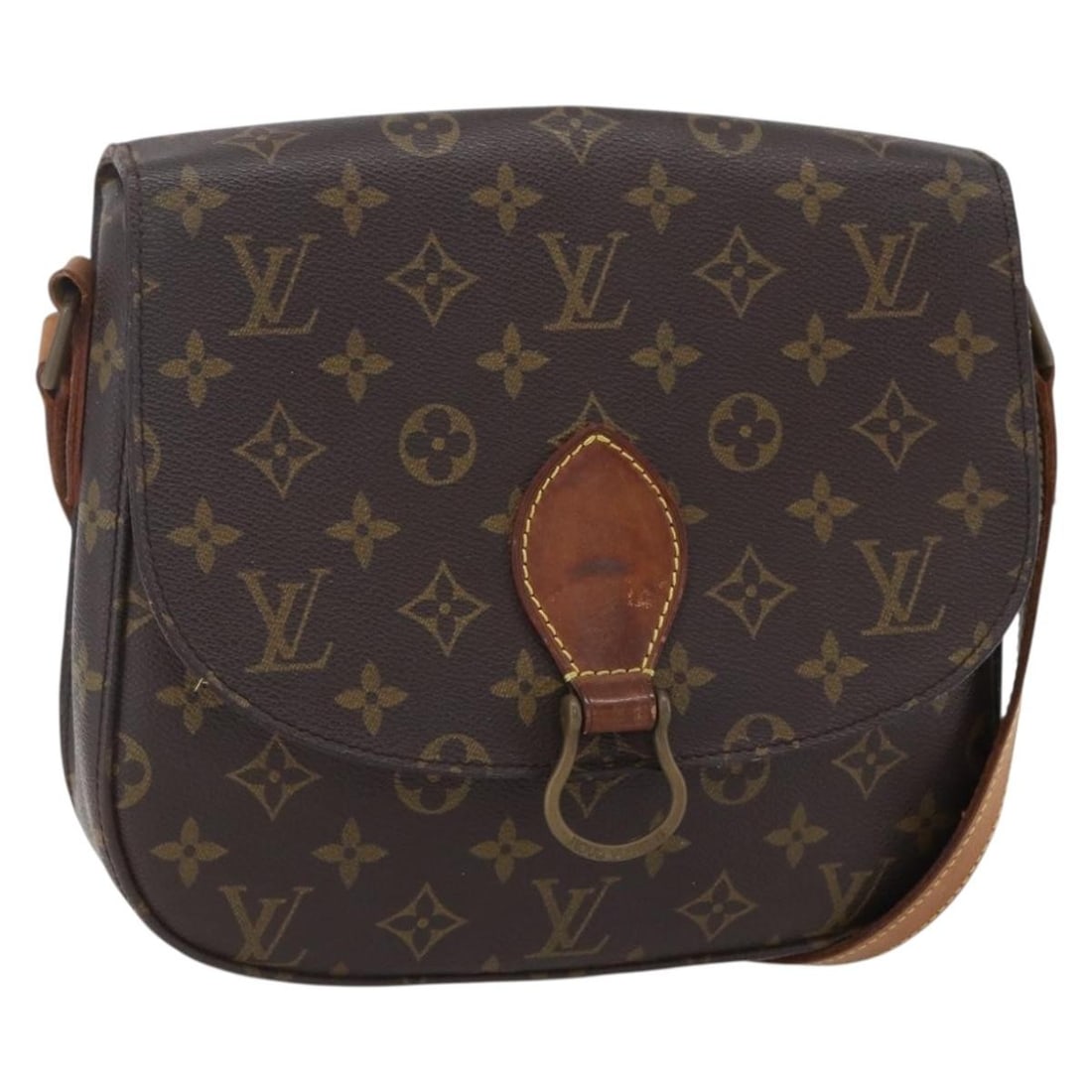 LOUIS VUITTON Monogram Saint Cloud GM Shoulder Bag M51242 Auth (1 of 18)