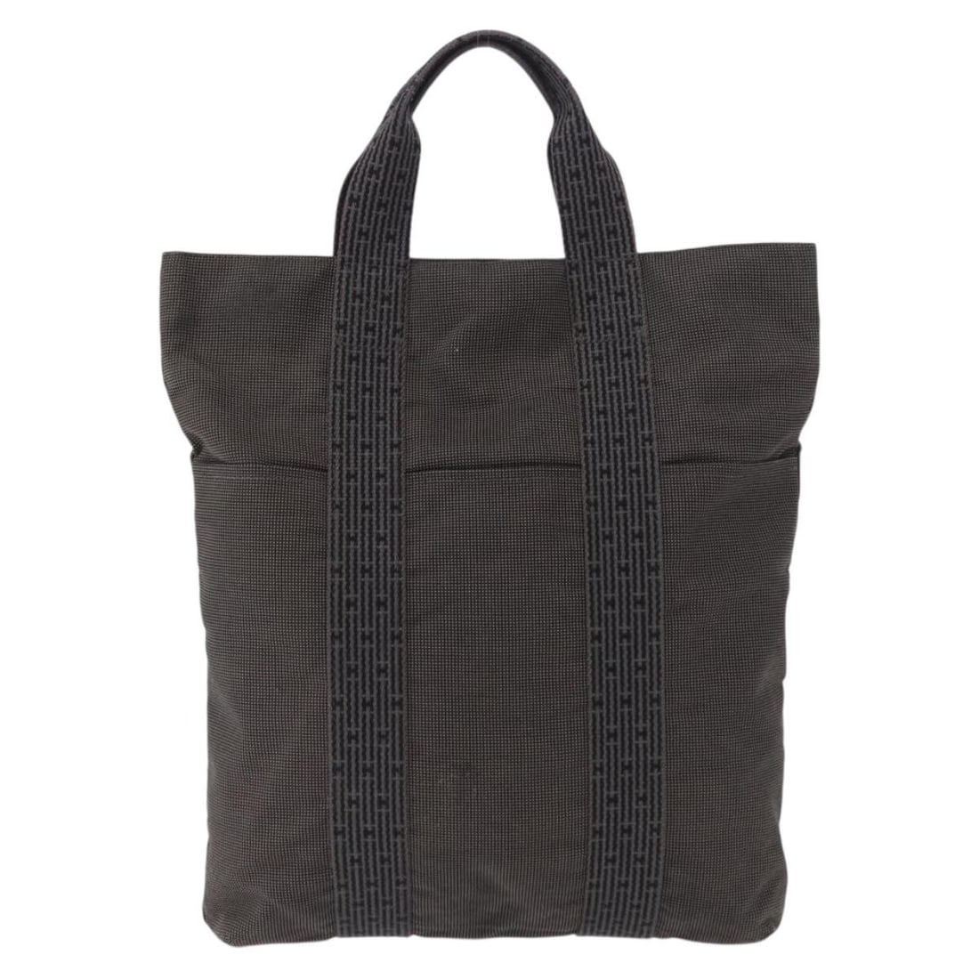 Fourre-tout Herline gray canvas tote bag by Hermes (1 of 18)