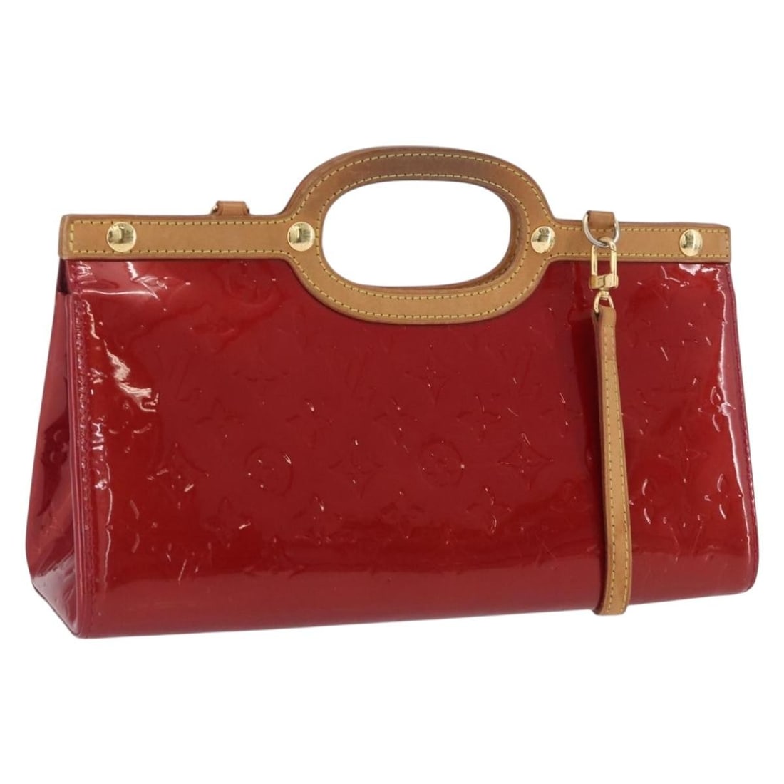 Louis Vuitton Roxbury Drive Vernis Patent Leather Handbag With Shoulder Strap Red (1 of 18)