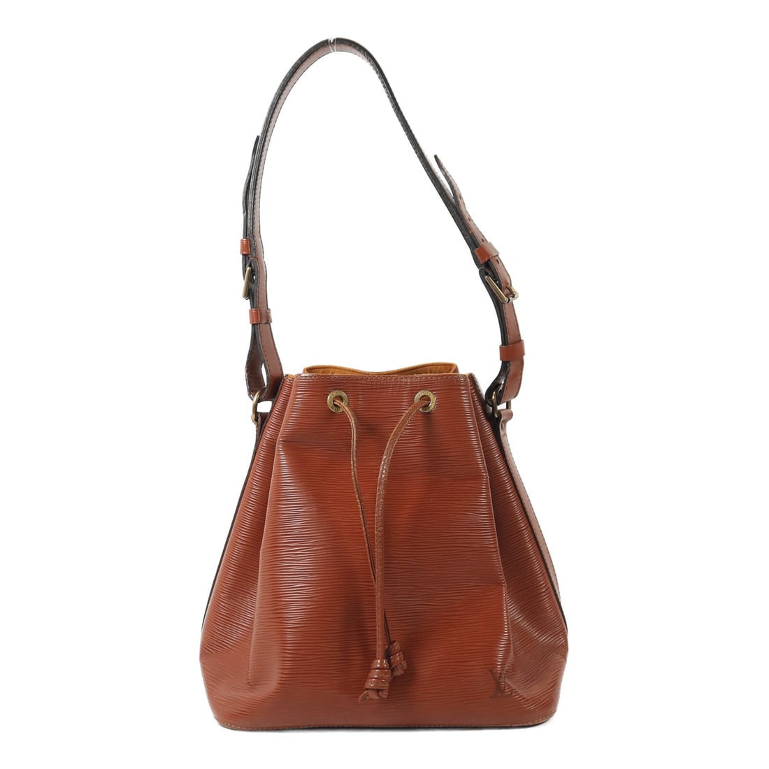 Louis Vuitton Petit Noe Epi Brown Shoulder Bag with Gold Tone Hardware M44103 (1 of 18)