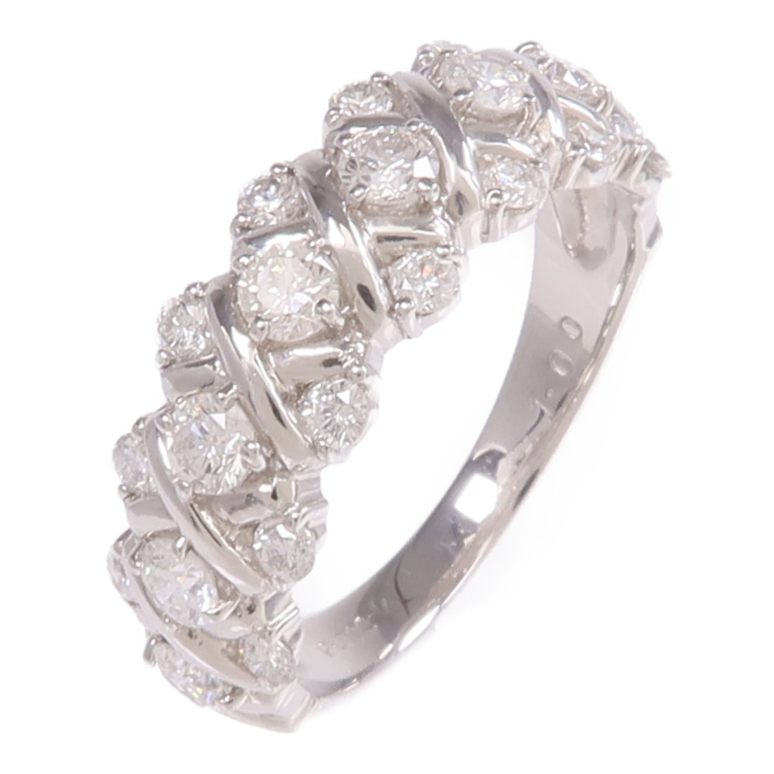 Diamond Ring in Pt900 Platinum Size 7 by JEWELRY (1 of 8)