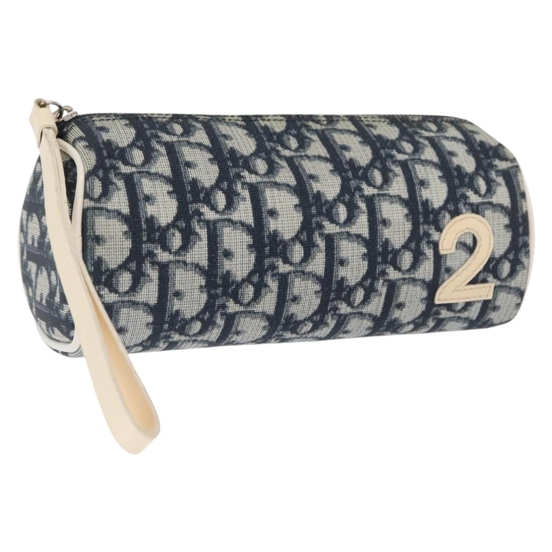 Navy Silver Trotter Canvas Pouch by Christian Dior Spain (1 of 18)