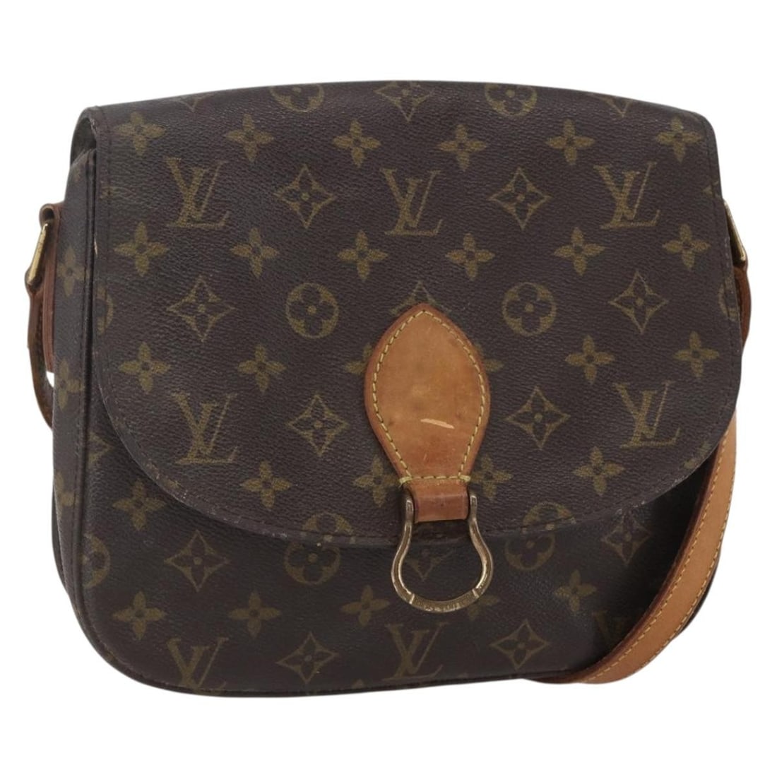 LOUIS VUITTON Monogram Saint Cloud GM Shoulder Bag M51242 Auth (1 of 18)