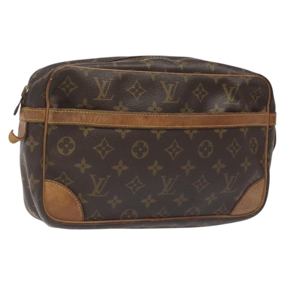 Louis Vuitton Compiegne 28 Monogram Canvas Women's Clutch Bag M51845 France: Louis Vuitton Compiegne 28 Monogram Canvas Women's Clutch Bag M51845 France This Louis Vuitton Compiegne 28 clutch bag features the iconic Monogram canvas exterior. Designed for women, it has a classi