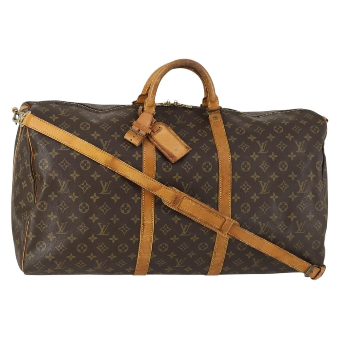 Louis Vuitton Keepall Bandouliere 60 Monogram Canvas Boston Bag M41412 with Strap (1 of 18)