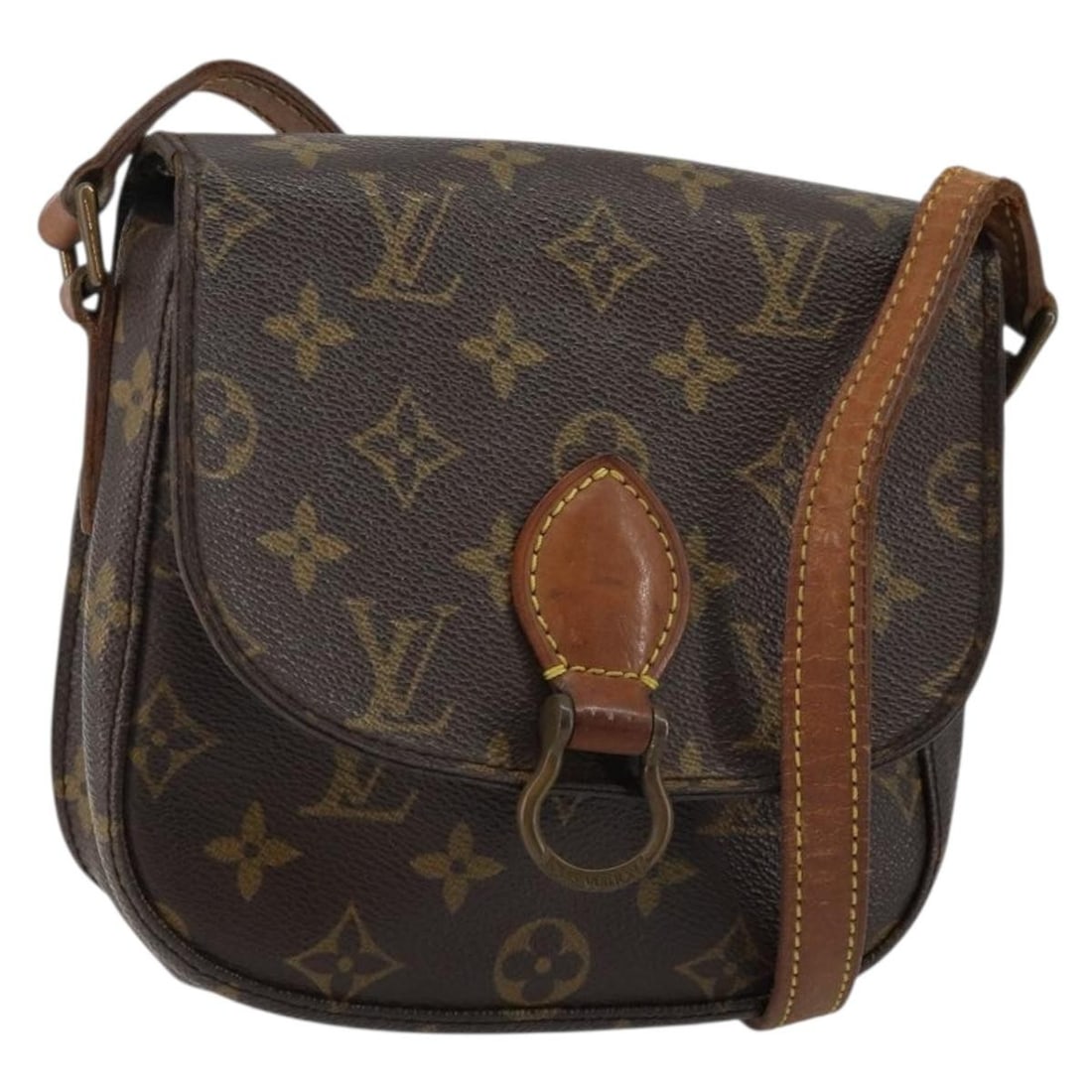 LOUIS VUITTON Monogram Saint Cloud PM Shoulder Bag M51244 Auth France (1 of 18)