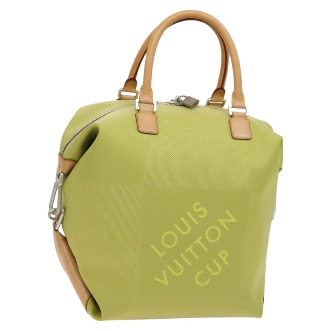 LOUIS VUITTON Damier Geant America Cube Yellow Canvas Shoulder Bag M80633 Auth: LOUIS VUITTON Damier Geant America Cube Yellow Canvas Shoulder Bag M80633 Auth This LOUIS VUITTON Damier Geant America Cube Bag is a stylish shoulder bag crafted from durable canvas in a vibrant yello