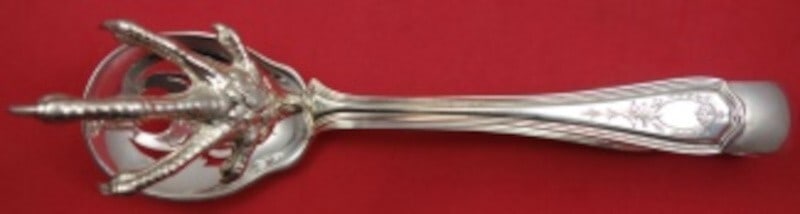Reed and Barton Hepplewhite Engraved Sterling Silver Ice Tongs 7 Inches (1 of 2)
