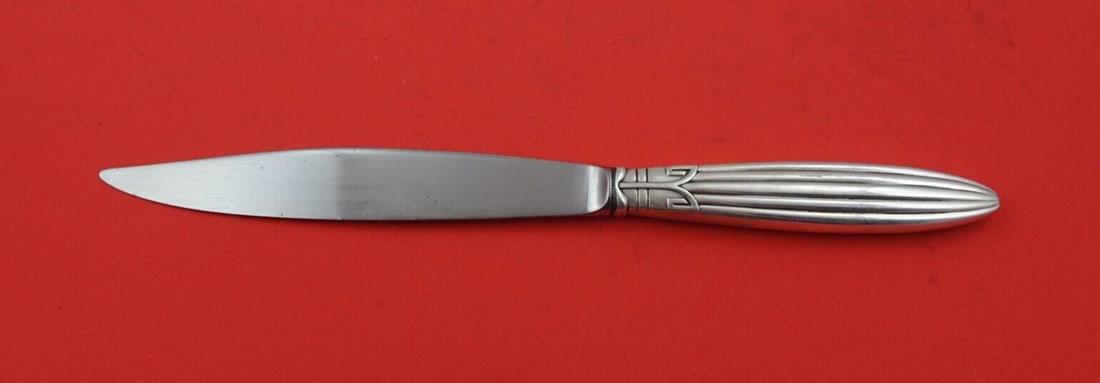 Reed and Barton Jubilee Sterling Silver Dinner Knife 9.5 Inch: Reed and Barton Jubilee Sterling Silver Dinner Knife 9.5 Inch Explore the exquisite Jubilee dinner knife from Reed and Barton, crafted from sterling silver with a hollow handle and a pointed blade, me