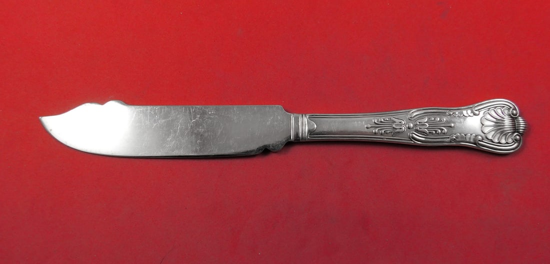 Meriden Britannia Kings Sterling Silver Fish Knife 8 Inch (1 of 2)