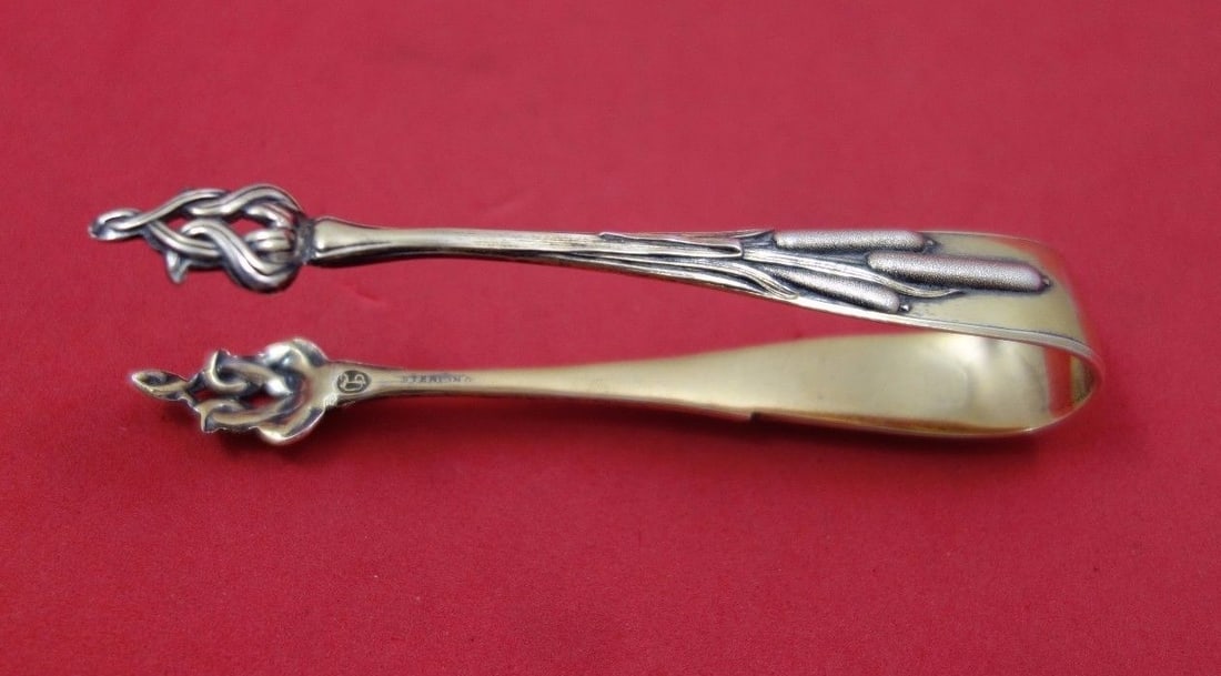 Durgin Cat Tails Sterling Silver Sugar Tong 3 5/8 Inches Serving Piece (1 of 1)