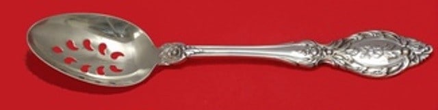 Lunt Avondale Sterling Silver Pierced Serving Spoon 9-Hole 8 1/4" (1 of 1)