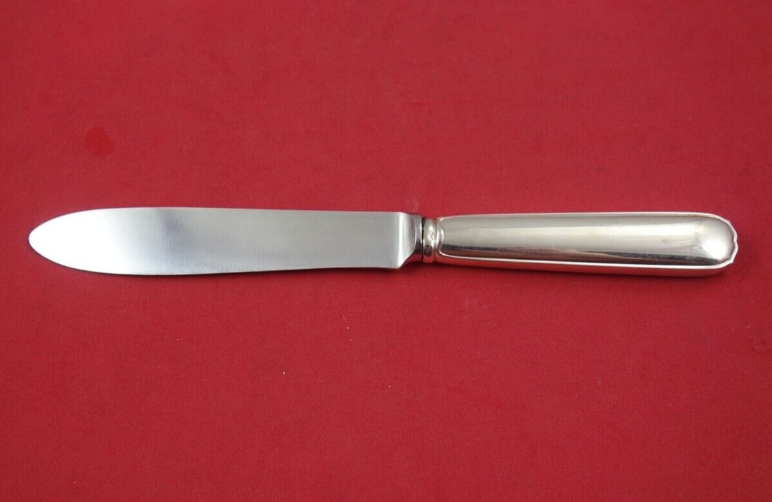 Germain Christofle Sterling Silver Master Butter Knife 7 1/4 in Hollow Handle: Germain Christofle Sterling Silver Master Butter Knife 7 1/4 in Hollow Handle This exquisite Germain by Christofle master butter knife features a hollow handle design and a pointed blade, measuring 7
