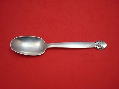 Georg Jensen Bittersweet Sterling Silver Serving Spoon 8 Inch (1 of 1)