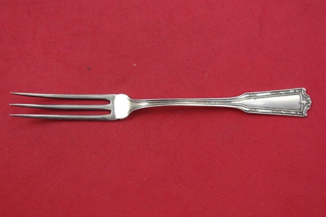 Nathan Hale Sterling Silver 3-Tine Strawberry Fork by International Silver (1 of 2)