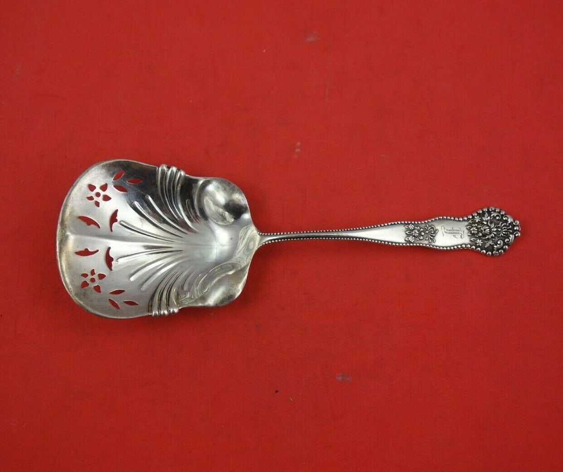 Mount Vernon Adolphus Sterling Silver Sugar Sifter with Floral Design 6 1/8" (1 of 3)