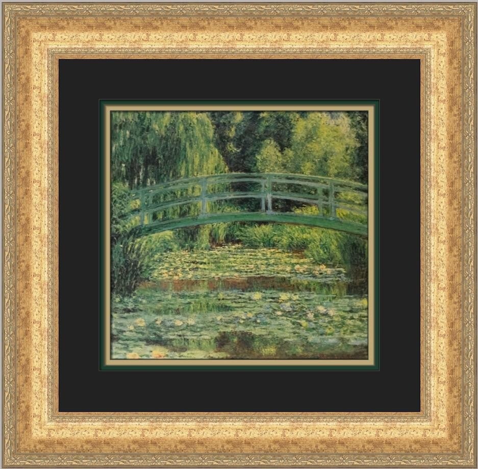 Claude Monet The Japanese Footbridge Custom Framed Art Print 19x19 (1 of 2)