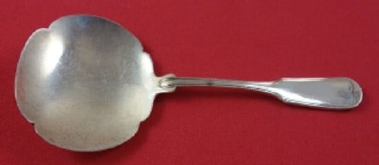 Frank Smith Sterling Silver Fiddle Thread Nut Spoon 4 3/4" Serving Piece (1 of 1)